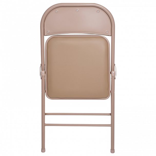 Стул складной для дома и офиса BRABIX "Golf Plus CF-003 Комфорт", бежевый каркас, кожзам бежевый, 531567 - Вид 5