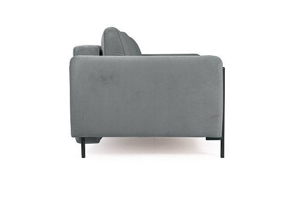 Barcelona диван-кровать трехместный прямой, велюр серый - Вид 4