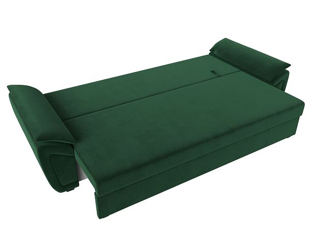 Прямой диван Нэстор Лайт (полностью велюр зеленый) - Вид 8