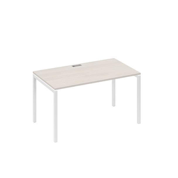 Стол письменный на металлокаркасе DUE A4 А4 Б2 024 БП дуб / металлокаркас белый - Вид 1