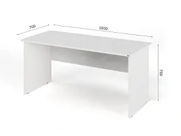 UNITY PС7-16 БЕЛЫЙ Офисный стол прямоугольный Прямой 1600х700х750 - Фото предпросмотра