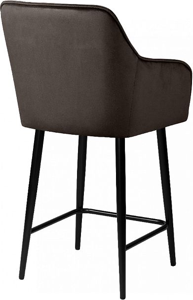 Комплект полубарных поворотных кресел Мони К, Confetti stone/черный, 4 шт. - Вид 5