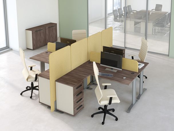 Шкаф для бумаг New Line  дуб шамони светлый - Вид 17