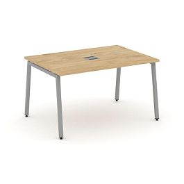 Стайл Проджект Стол переговорный SN-4A.SPRG-001 Тиквуд Светлый/Металл Серый 980*980*750 - Фото предпросмотра