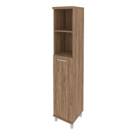 First Шкаф высокий узкий правы KSU-1.6 (R) Дуб табак 401*432*2060 - Фото предпросмотра