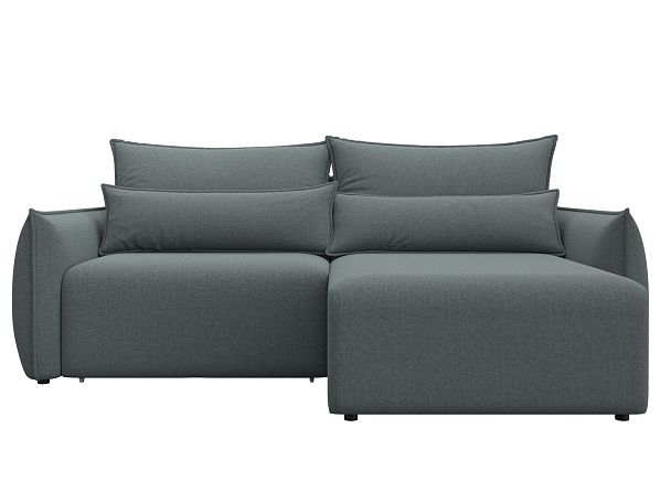 Диван угловой Лига-051 НПБ угол универсальный Рогожка серый - Вид 2