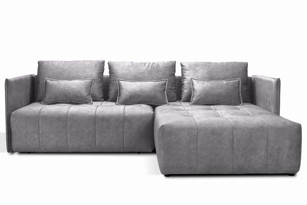 Мягкий угол "Чилетти" серый - Вид 2