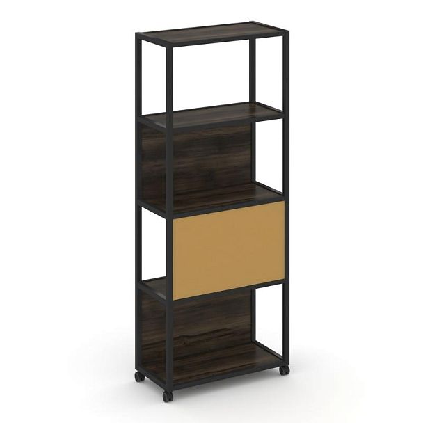 Shelf Mobile Стеллаж 5 уровней 1 секция VR.LT-STK-506.10 Дуб Мали/Металл Черный/W-31 1000*400*2000 - Вид 1