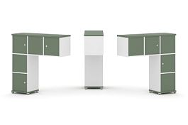 Concept Надставка низкая CN.DNN-007 Кобо/Белый Бриллиант/Металл Белый 1099*365*1130 - Фото предпросмотра