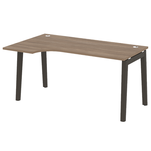 Onix Wood Стол эргономичный левый OW.SA-1 (L) Дуб аризона/Дуб тёмный/Антрацит металл 1580*980*750 (720/460) - Вид 1
