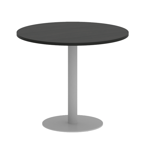 Home Office Стол круглый VR.SP-5-90.1 Суар тёмный/Серый металл 900*900*750 - Вид 1