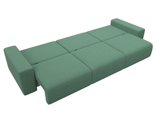 Диван прямой Лига-036 НПБ Классик Лонг Рогожка зеленый - Вид 10