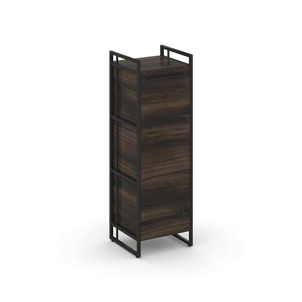 Rift Шкаф 3 ниши узкий RF.SU-31 (L) Дуб Мали/Металл Черный 420*396*1286 - Вид 1