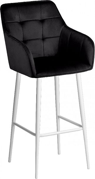 Барное поворотное кресло Мони К, черный H75/белый - Вид 4