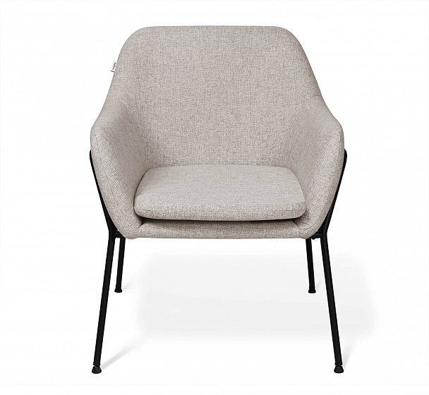 Кресло Sheffilton SHT-AMS2 на металлокаркасе серый дым/черный муар - Вид 3