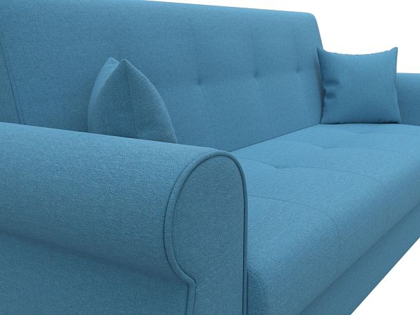 Диван-книжка Лига-019 Рогожка голубой - Вид 4