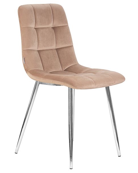 Стул обеденный DOBRIN ALEX (хром ножки, мокко велюр (V108-104), ) - Вид 2