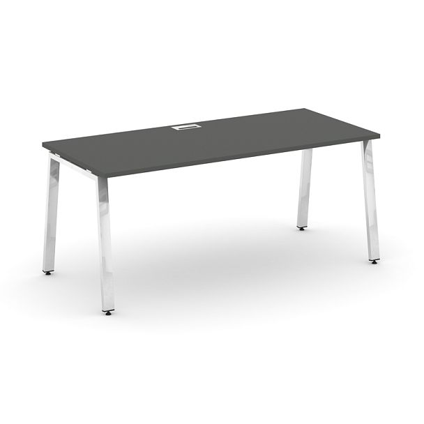 Style Project Direct Lux Стол письменный M-SN-6A.SR-023.M Антрацит/Нержавеющая Сталь/Хром 1380*800*750 - Вид 1