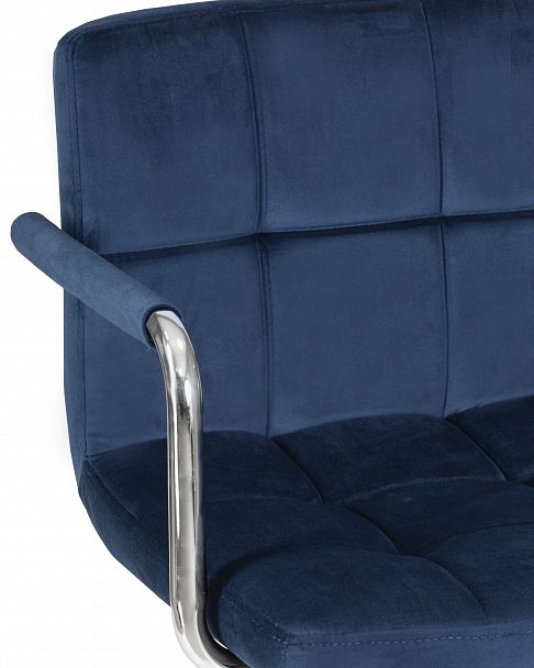 Офисное кресло для персонала DOBRIN TERRY (синий велюр (MJ9-117)) - Вид 7