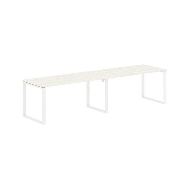 Стол 2-х местный EQWST 3180 Ясень Траун/Белый 3126х800х750 EDIS - Вид 1