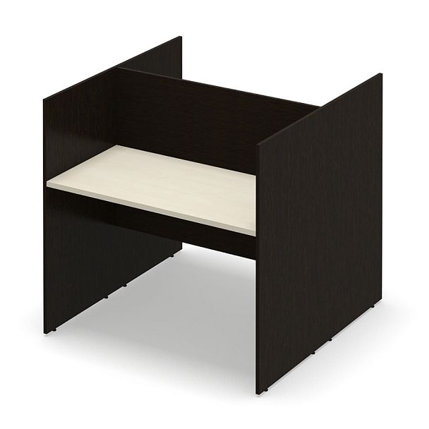 Стол офисный рабочий "Система-M"  ПК-ССМ-СТ2С120Х120ВЭР/Д-В2-180 клен - Вид 1