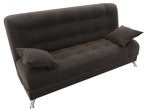 Диван Книжка Анна (полностью велюр коричневый) - Вид 5