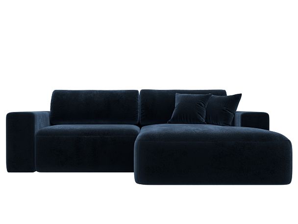 Диван угловой Лига-036 НПБ Классик правый угол Велюр синий - Вид 2