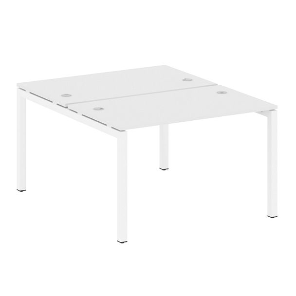 Metal System Quattro Р. ст. на П-образном м/к 50БП.РАС-СП-2.2 Белый/Белый металл 1200*1475*750 - Вид 1