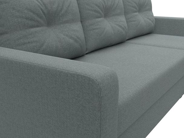 Диван угловой Ливерпуль Лайт правый угол Рогожка серый - Вид 4