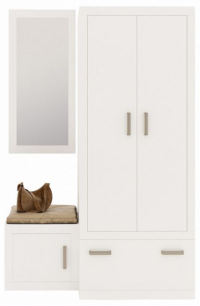 Стенка для прихожей Toivo ТОЙ-ПР 3 Белый - Вид 1