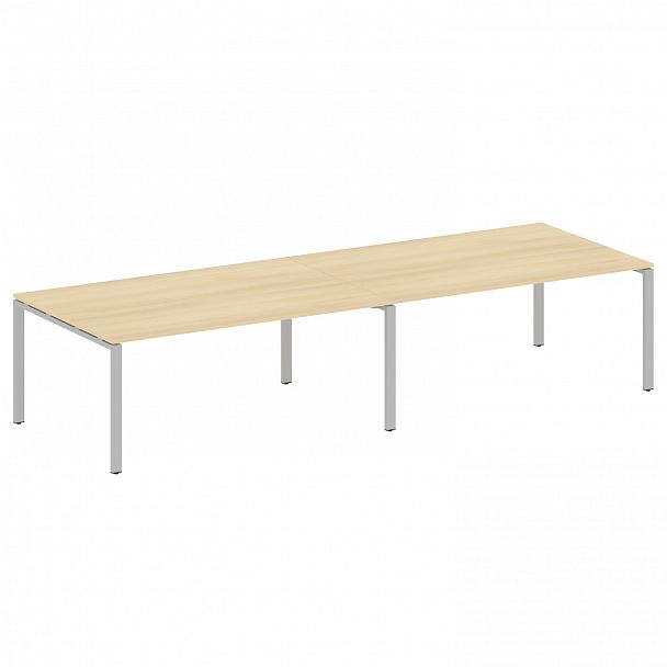 Стол для переговоров "Metal System" БП.ПРГ-2.5 акация/серый - Вид 1