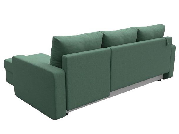 Диван угловой Ливерпуль Лайт правый угол Рогожка зеленый - Вид 6