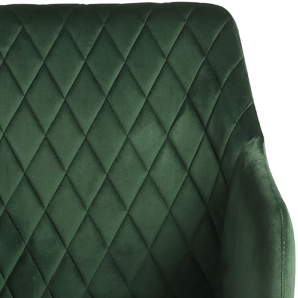 Барное поворотное кресло Барли К, Confetti deep forest/белый - Вид 8