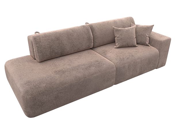 Диван прямой Лига-036 НПБ Модерн подлокотник справа Велюр бежевый - Вид 5