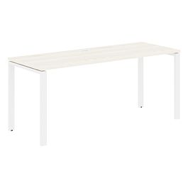 Стол прямой EUST 1767 Ясень Траун/Белый 1760х670х750 EDIS - Фото предпросмотра