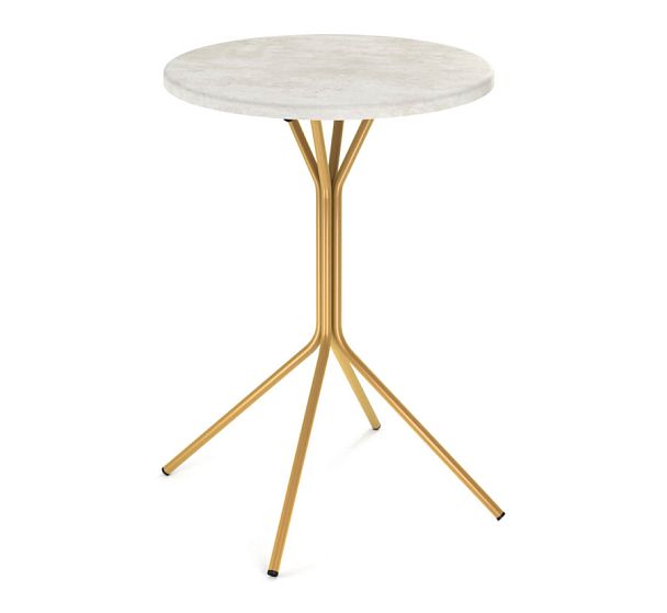 Столик кофейный Sheffilton SHT-CT12-1 золото/бетон хафит лм - Вид 1