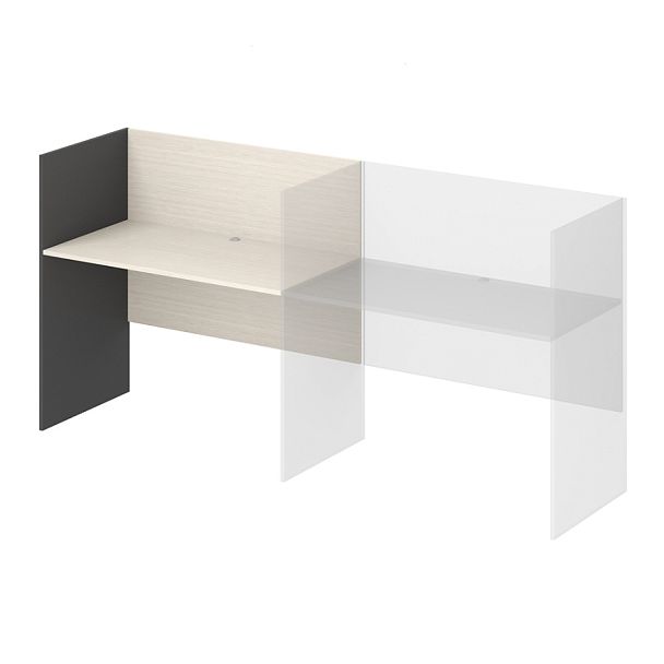 Стол дополнительный левый "Тандем"  ПК-ТН-СТ1Д138х61ЛЭР/Д-В2-909 дуб альпийский - Вид 1