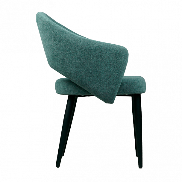 Стул Fly, синяя рогожка, ножки металлические - Вид 3