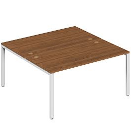 Бенч-система на 2 места Trend Metal 160x123x75 орех экко - Фото предпросмотра