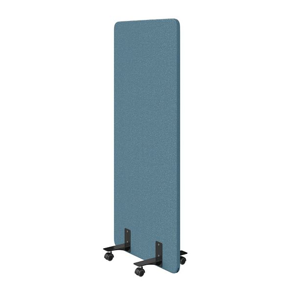 Муви Перегородка на колесах 80/180 арт.mv-80/180 кат.2 рогожка Sweet azure голубой "Шумопоглащающие офисные мобильные перегородки Муви"  ТК-002920003542 голубой - Вид 1