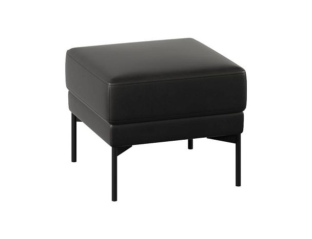 Пуф Everprof Gamma одноместный Экокожа Черный - Вид 1