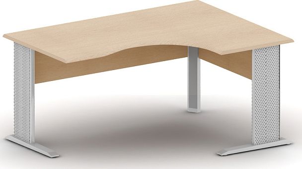Стол эргономичный "Технофорвард"  ПК-ТФ-СТЭ160Х120П/ТД-В10-99 клен - Вид 1