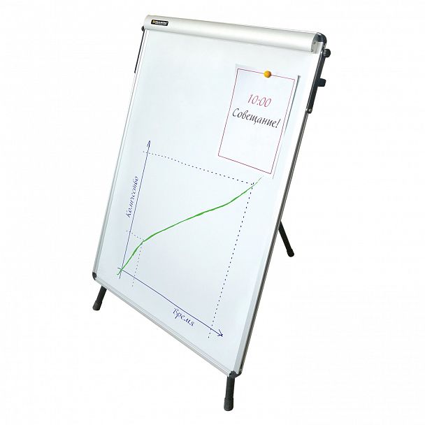 Доска-флипчарт магнитно-маркерная 70х100 см, тренога, ГАРАНТИЯ 10 ЛЕТ, BRAUBERG, 231720 - Вид 5