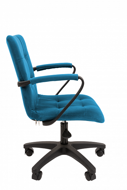 Кресло CHAIRMAN 030, крестовина пластик, ткань велюр, бирюзовый - Вид 4