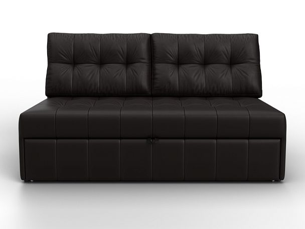 Диван прямой Лига-107 (140) Экокожа коричневый - Вид 2