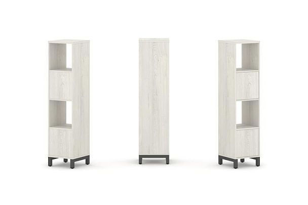 Стайл Проджект Набор стеллажа 1 сторон., 4 яр. SN.NS-411 Дуб Наварра/Металл Антрацит 387*400*1615 - Вид 1