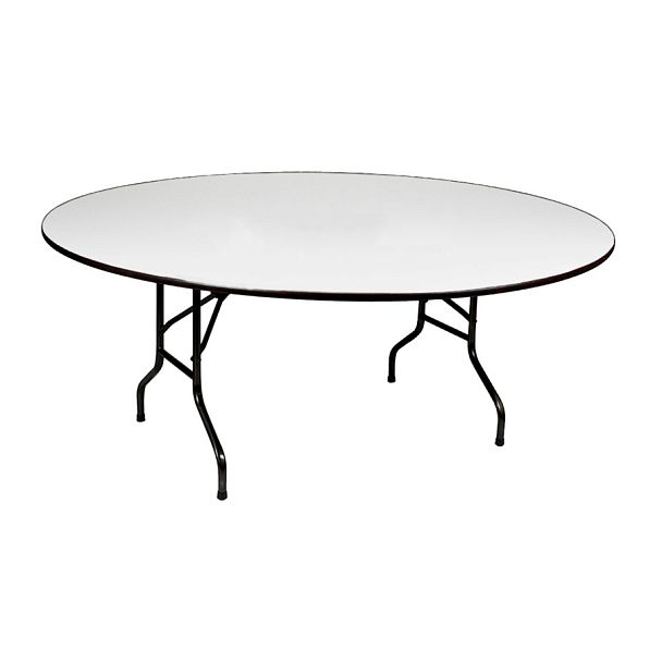 Стол Лидер 3, D1800, белый, черный - Вид 1