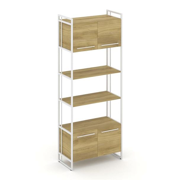 Rift Шкаф 5 ниш широкий RF.SS-54 Дуб Винченцо/Металл Белый 798*396*2010 - Вид 1