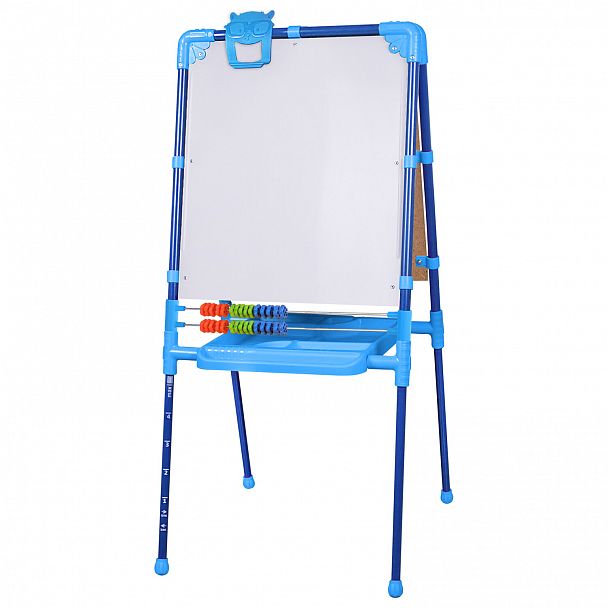 Мольберт растущий для мела/магнитно-маркерный, 53х46 см, BRAUBERG "NIKA KIDS", синий, 238049 - Вид 2