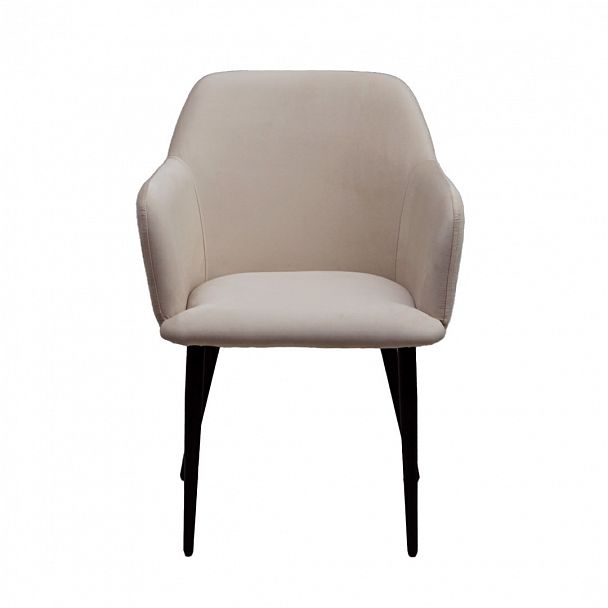 Стул Терра, черные ножки, велюр бежевый - Вид 4